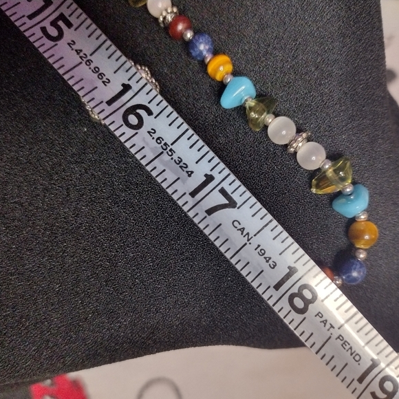 Chaps Turquoise And Multi-Color Beaded Necklace - Picture 9 of 9